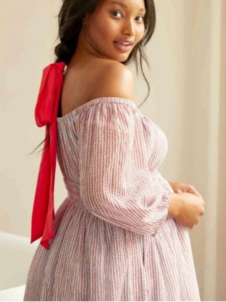 Hatch Briar Dress, Off-Shoulder Maternity Dress Nwt